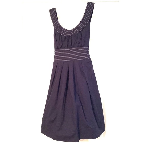 Trixxi Navy & White Fit & Flare Tank Top Dress size 3 - Picture 1 of 6